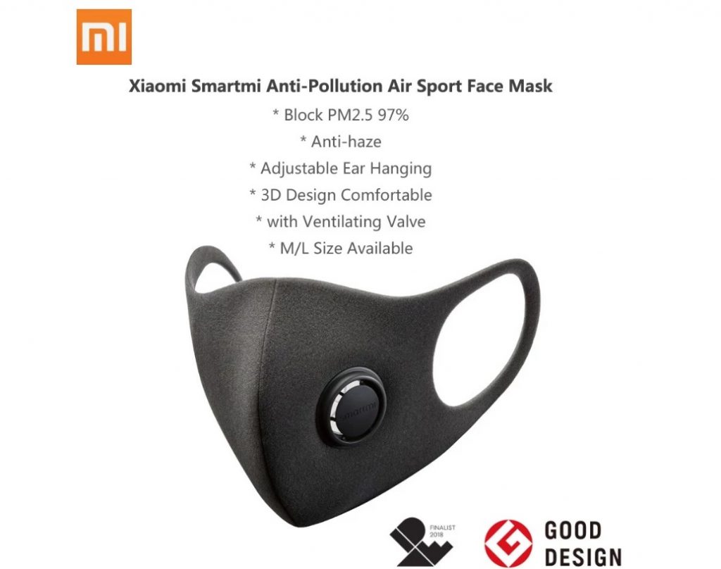 DEAL! Προστατευτική, anti-pollution μάσκα SmartMi μόνο με €9,74!