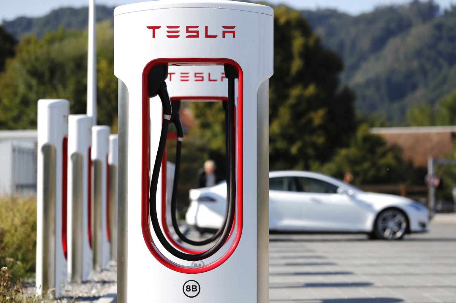 Tesla superchargers
