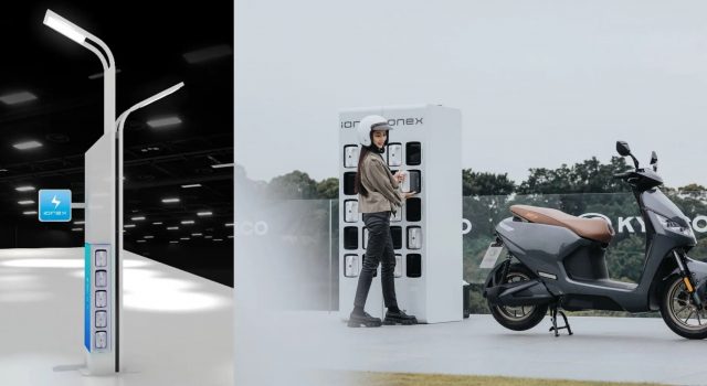 kymco ionex smart streetlights swappable batteries swap stations ηλεκτρικά σκούτερ μπαταρίες αφαιρούμενες smart cities (1)