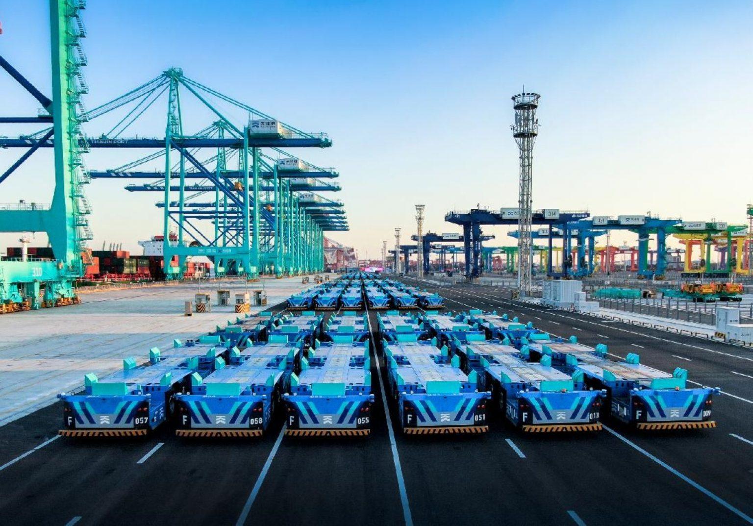 Tianjin έξυπνο λιμάνι αυτόνομη οδήγηση 5g 4l (3)