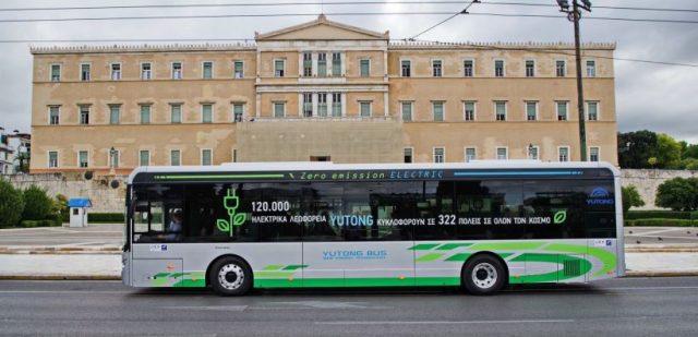 YUTONG ηλεκτρικά λεωφορεία αθηνα θεσσαλονικη