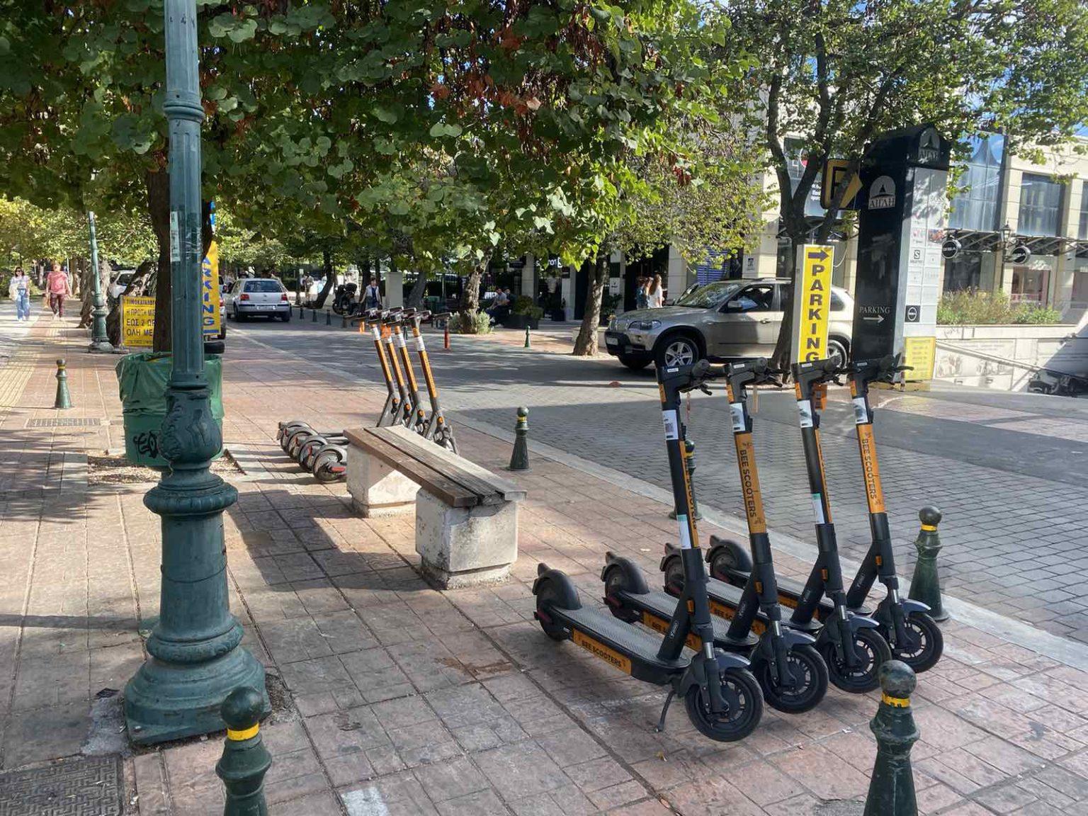 H Bee Scooters απορροφά το στόλο της Hopp Greece στην Κηφισιά bee-scooters patinia kifisia