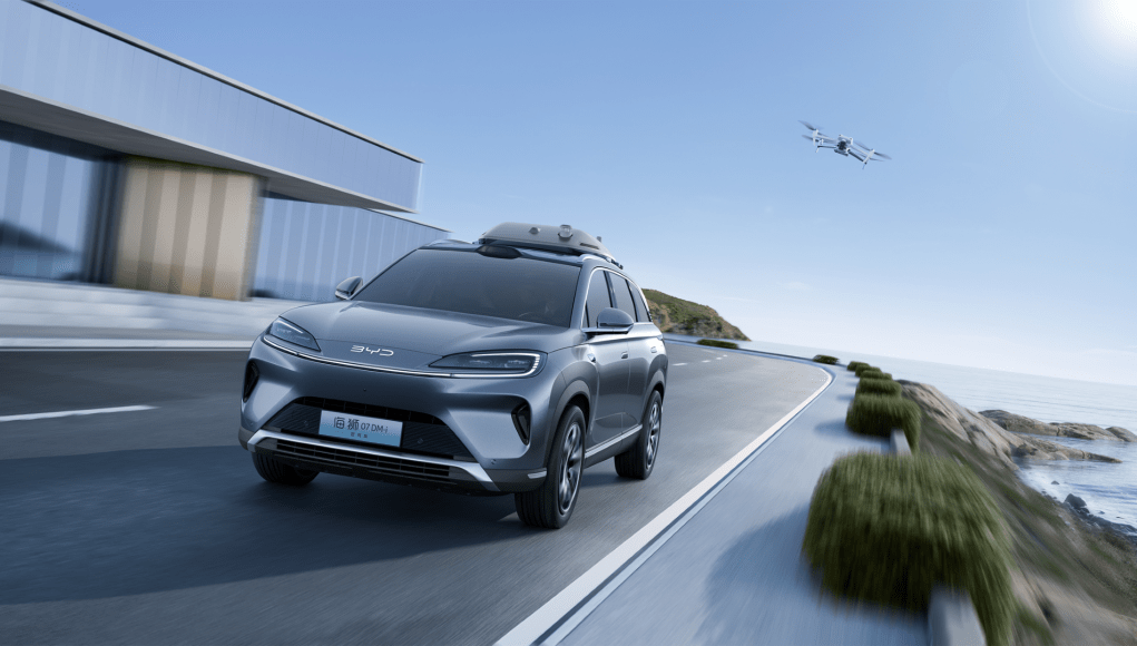 byd dji drone car (1)