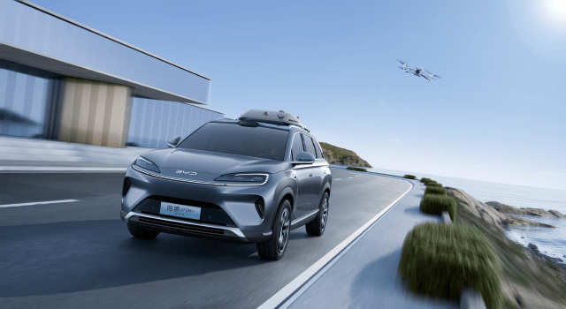 byd dji drone car (1)