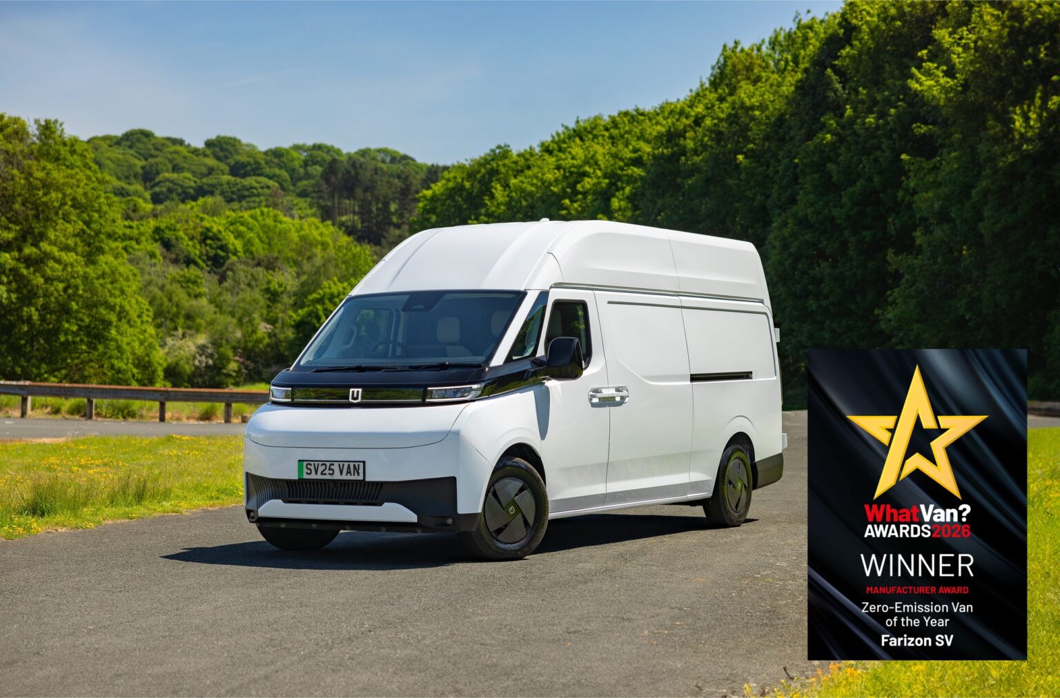 Το Farizon SuperVAN κέρδισε το βραβείο “Zero-Emissions Van of the Year” στα What Van? Awards 2026 Farizon-SV-What-Van-award-1-scaled