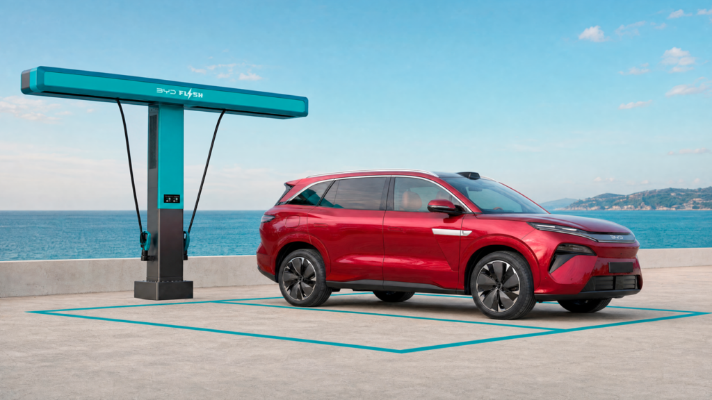 Το BYD ATTO 8 παρουσιάστηκε στο Παρίσι με μπαταρία 115 KWh και Flash Charging! BYD ATTO 8 (1)
